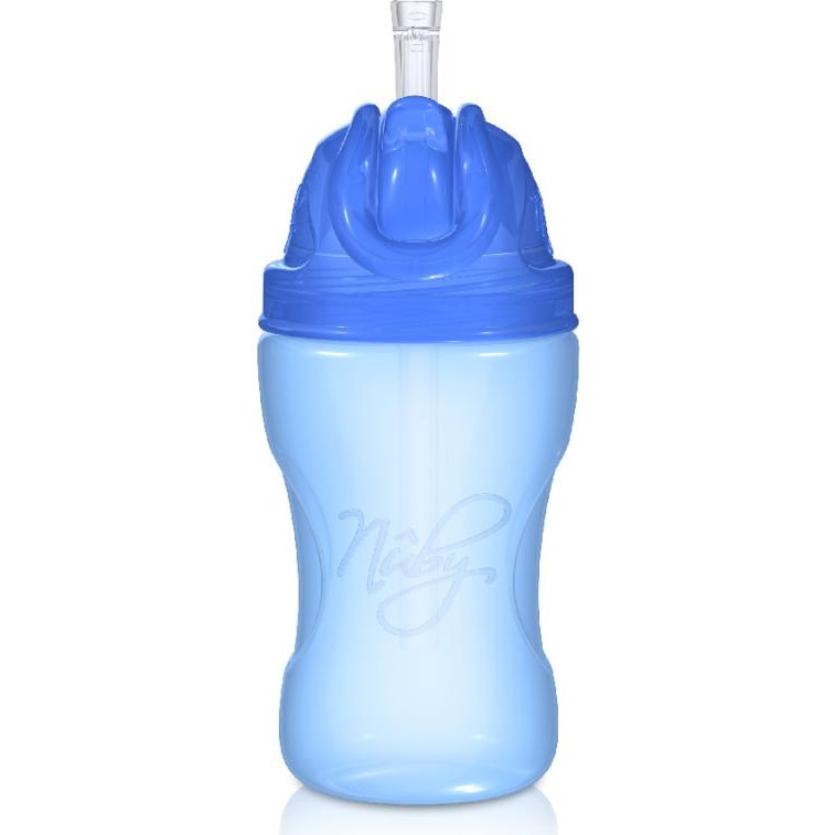 NOśWEA touch_bottle Sticla cu pai Nuby - My first non-spill bottle, capacitate