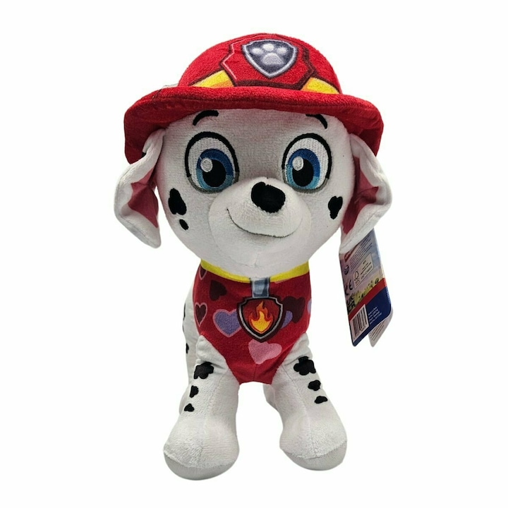 Плюшена играчка, Пес Патрул, Маршал, 25 см, червена