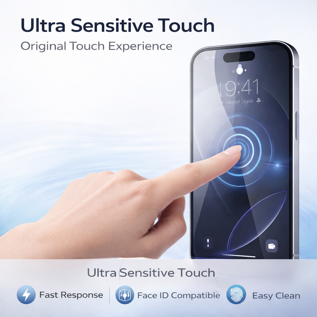 Folie din Sticla Securizata pentru iPhone 14 Pro Max Set 2 Bucati HCT STYLE®, Protectie Ecran Anti-Zgarieturi, Ultra-Clara, Rezistenta