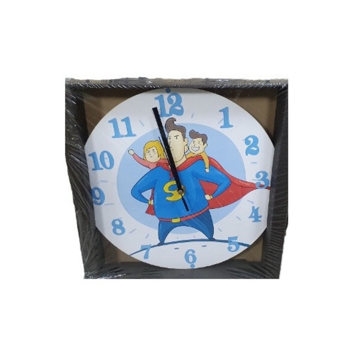 Ceas decorativ RUMIN-obrazy Zegar scienny 30cm, Superman