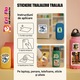 Sticker Tralalero Tralala Bananucca Funny Italian Brainrot Animals Meme, Autoadeziv, Cri-Flo, dimensiune 6 cm