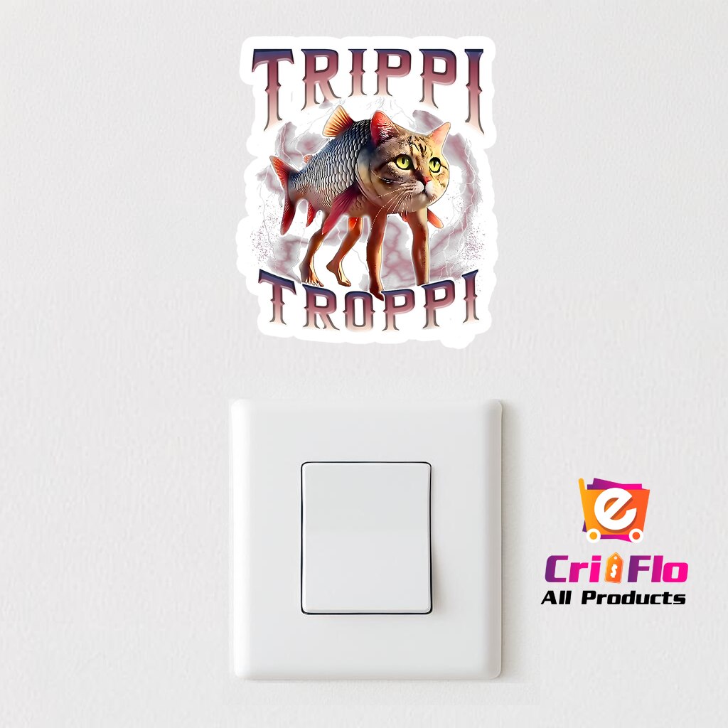Sticker Tralalero Tralala Trippi Troppi Purple, Autoadeziv, Cri