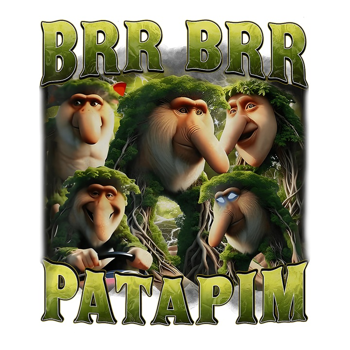 Sticker Tralalero Tralala Humor Gen Z, Autoadeziv, Cri-Flo, dimensiune 10 cm