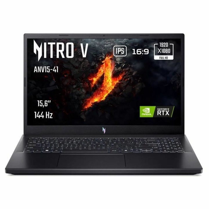 Acer Nitro V 15 ANV15-41-R85W laptop, 15.6", 16 GB RAM, 512 GB SSD, Fekete