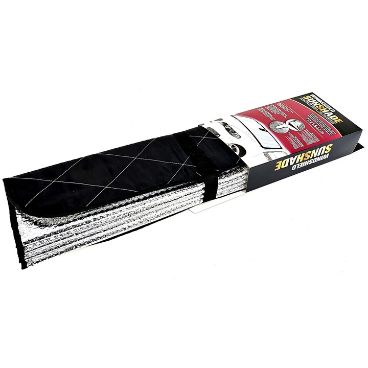 Parasolar premium pentru parbriz auto 150x70cm, straturi multiple, izolatie solara eficienta