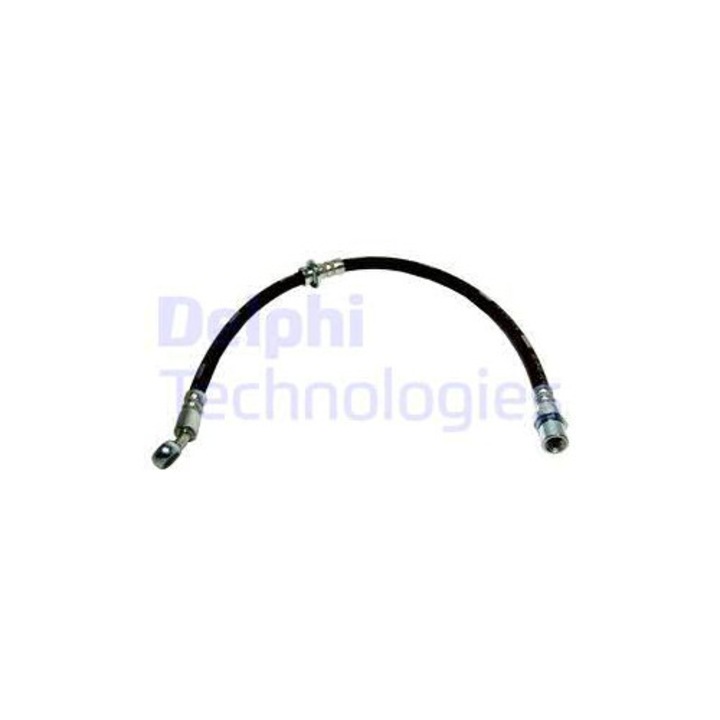 Delphi LH6603 flexibilis fékcső, 497mm, 513mm, Banjo menetes, M10x1 belső menetes