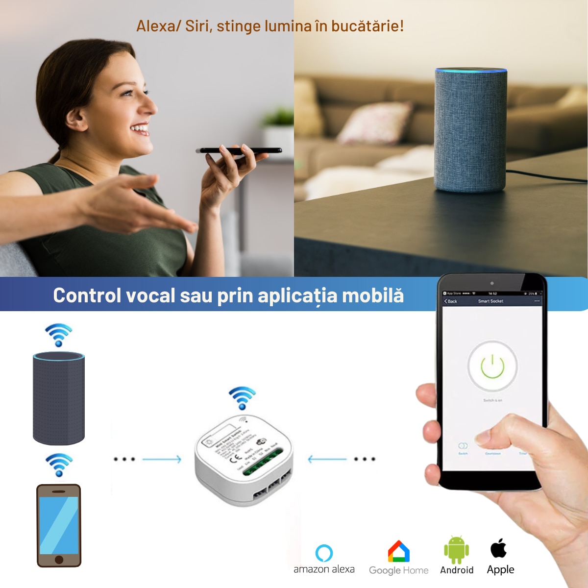 Siri Vs Alexa Sau Google Home Robot De Aspirare Patona VM16 LIDAR