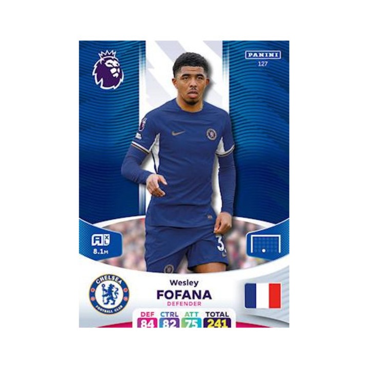 Card Panini Adrenalyn XL Premier League 2024 127 Wesley Fofana, Chelsea
