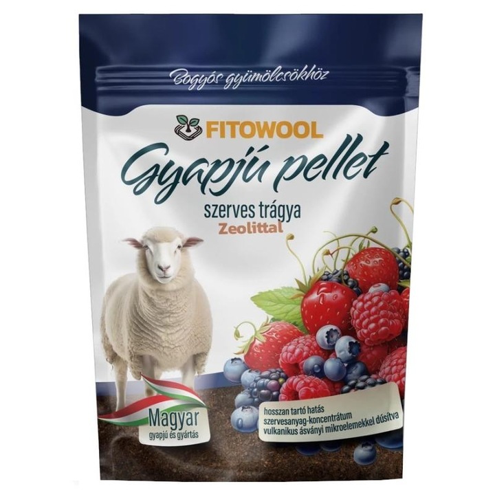 Fitowool peleți de lână pentru fructe de pădure 250g