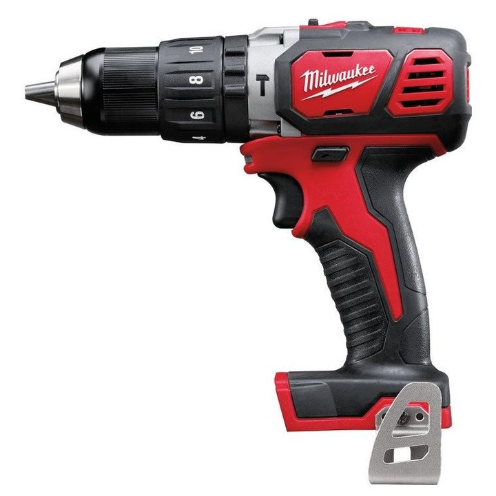 Masina de gaurit si insurubat, Milwaukee, 18V, 50Nm, negru/rosu