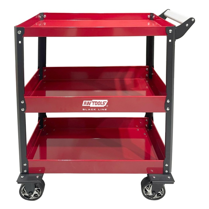 AwTools fémszerszámkocsi, 3 szintes, 100 kg
