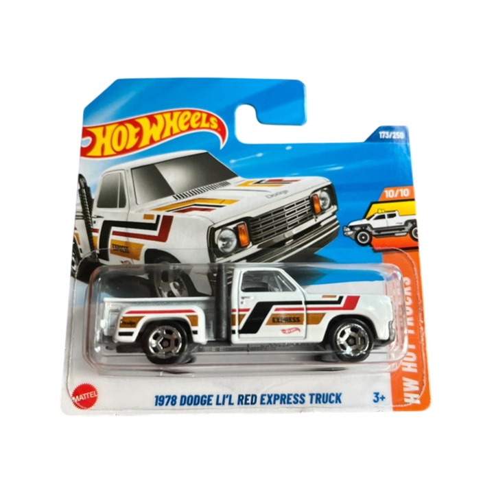 Hot Wheels Камион Dodge Li'l Red Express 1978, бял, 1:64 - модел 2025
