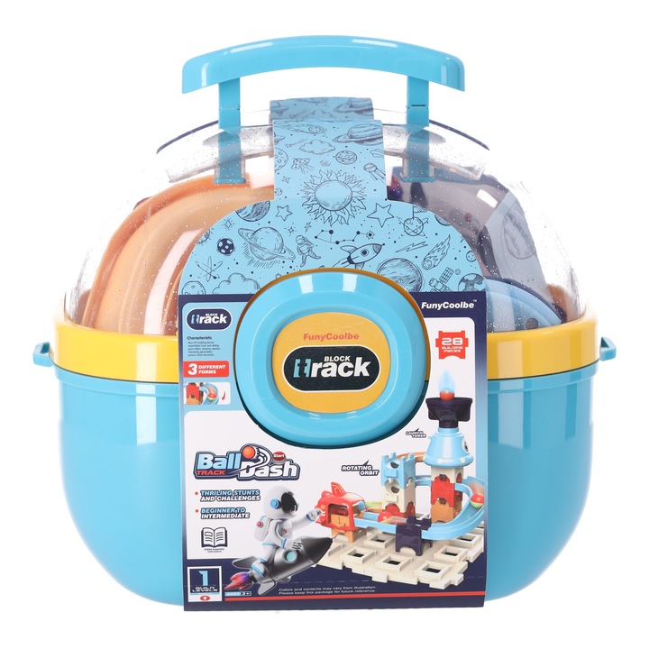 Строителни комплекти, Лука, Конструктор - Писта за топчета, 29 елемента, многоцветен