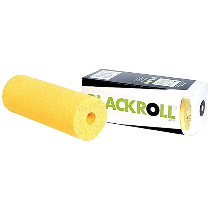 Уред за самомасаж Blackroll Mini Мини Фоумролер, Жълт, 15 x 6 cm