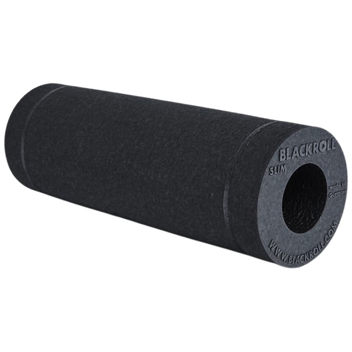 Уред за самомасаж Blackroll Slim Фоумролер Slim, Черен, 30 x 10 cm