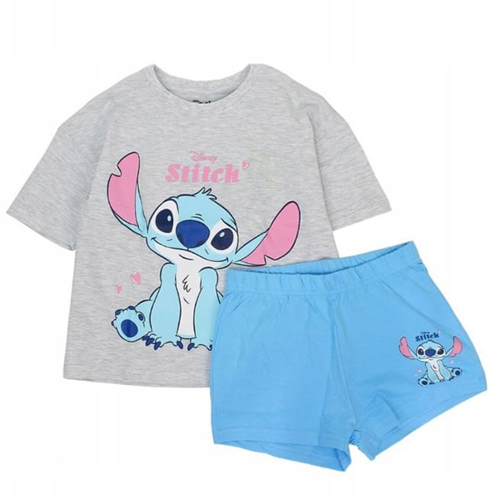 Pijamale Disney Stitch, Grey Blue Light