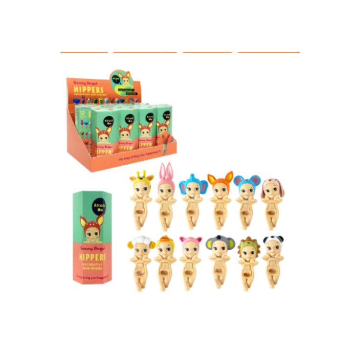 Комплект от 12 кукли-изненади, ангелчета, многоцветни, 8 см, за възраст 4+ години