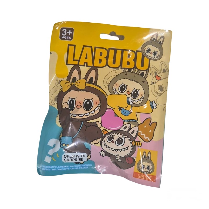 Figurina Surpriza Labubu, multicolor, 5 cm, Virtual Trend®