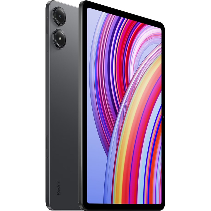 Таблет Xiaomi Redmi Pad Pro 5G, Graphite Grey, Cellular с процесор 4x Cortex-A78 (2.4 GHz) + 4x Cortex-A55 (1.95 GHz), 6 GB, 128 GB, Android 14, Сив