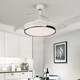 Lustra cu ventilator, ESC-410YY WH+BK, design modern, Alb