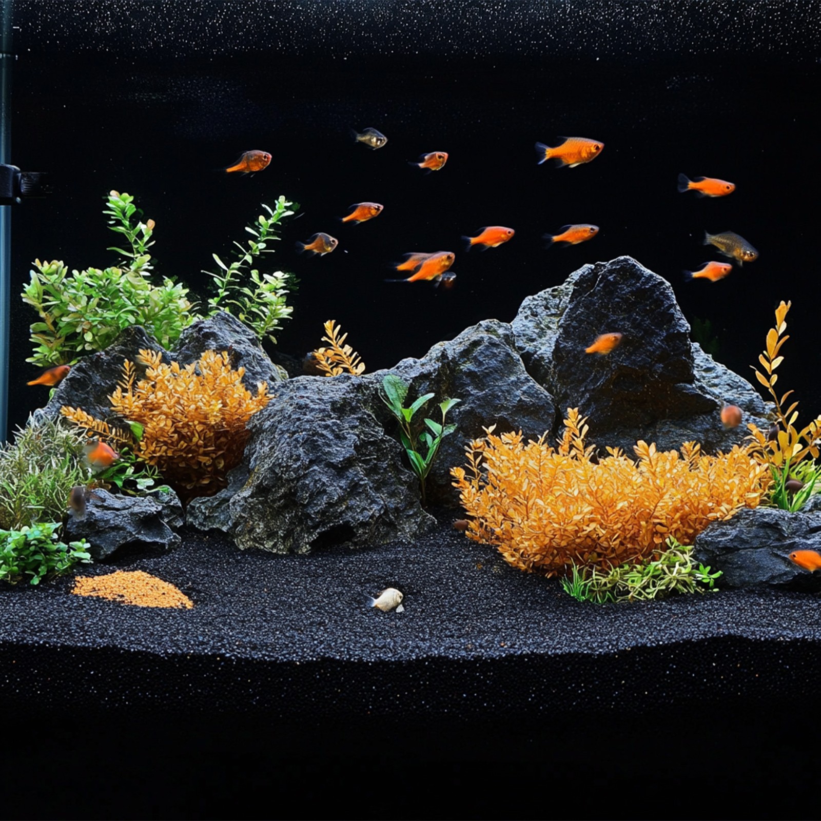 Nisip acvariu, Kruger Meier Obsidian Shadow, inchis la culoare