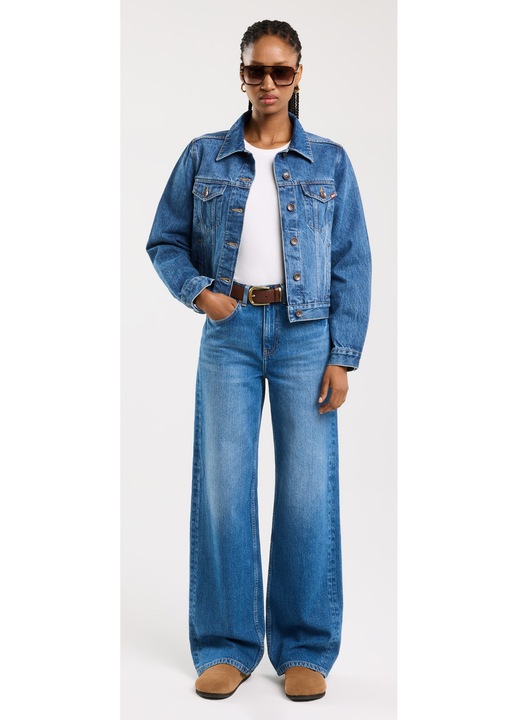 Дамско яке Big Star Josephine Denim, синьо, деним, 2XL INTL