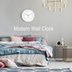 Ceasuri de perete silentios, ZGGZERG, Forma rotunda, Afisare cu cifre arabe, Miscare ultra-usoara Quartz, Design modern, Pentru birou Clasa de clasa Scoala Acasa Camera de zi Dormitor Bucatarie, Diametru 20 cm, Roz
