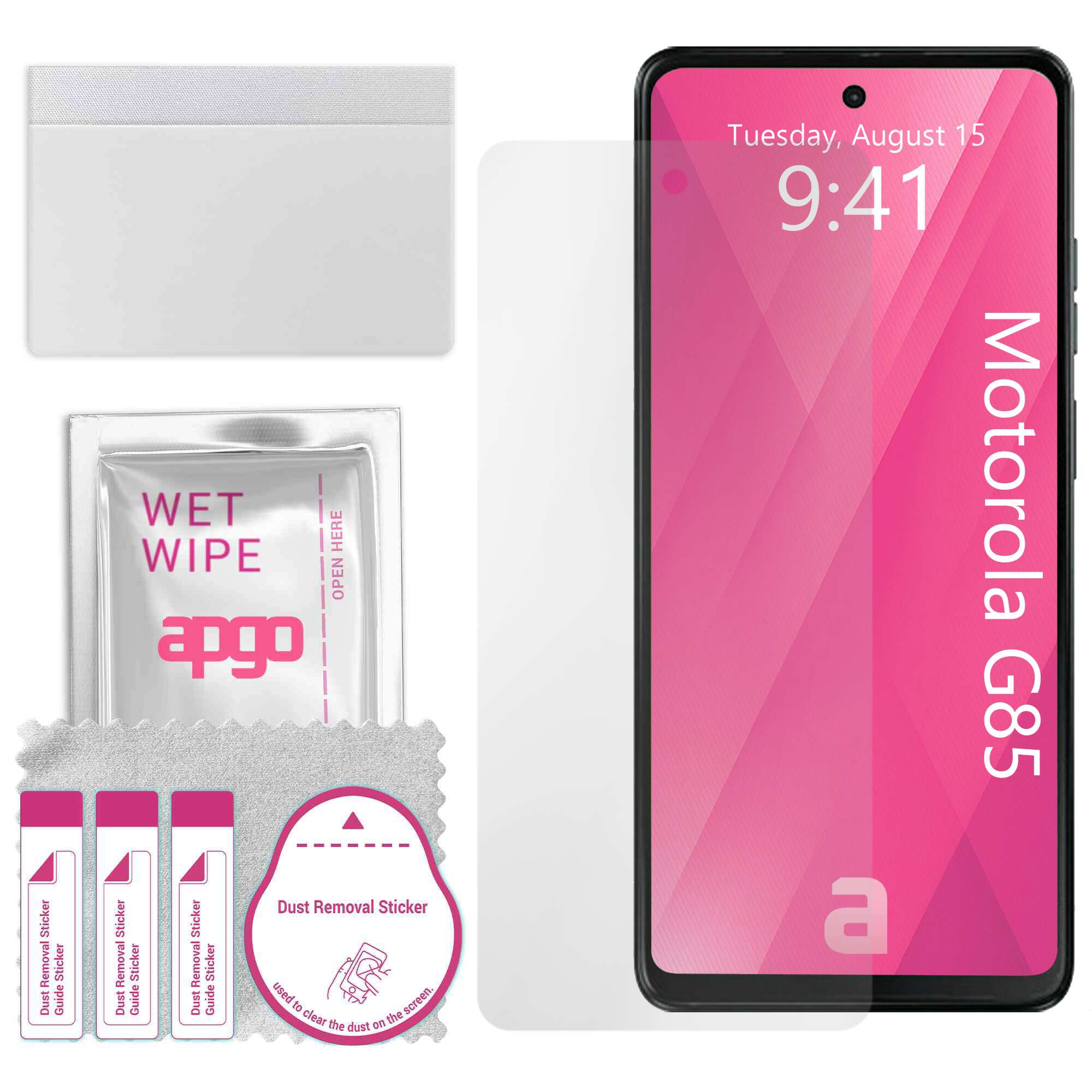 Folie de protectie apgo pentru Motorola Moto G85 – afisare completa, lucioasa, hidrogel, full glue, 5D