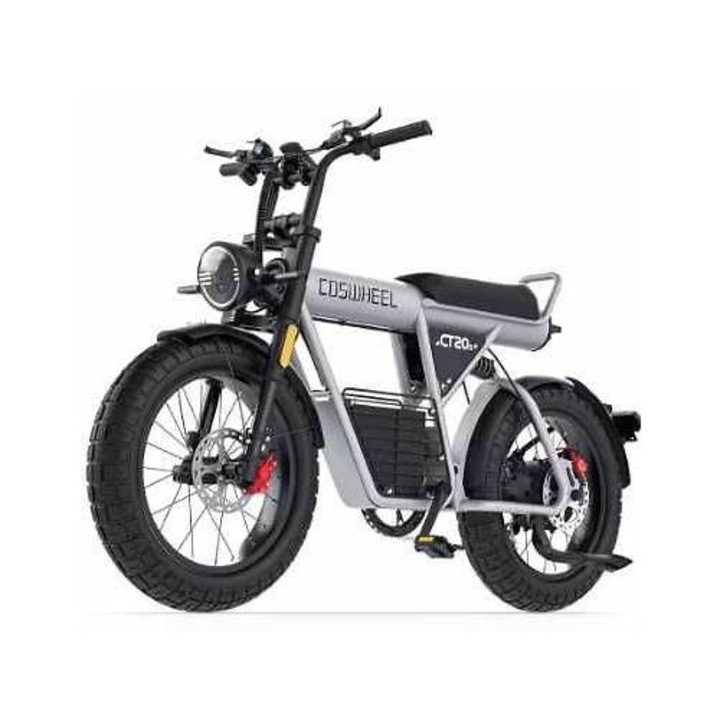Електрически велосипед Coswheel CT20S – 2000W, 60V, сив цвят