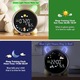Ceas desteptator pentru copii, ZGGZERG, 7 sunete linistitoare, 2 seturi alarma, Functie snooze, Schimbare lumina 5 culori, Data si temperatura, Reincarcabil, Luminozitate reglabila, Design iepuras, Alb
