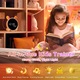 Ceas desteptator pentru copii, ZGGZERG, 7 sunete linistitoare, 2 seturi alarma, Functie snooze, Schimbare lumina 5 culori, Data si temperatura, Reincarcabil, Luminozitate reglabila, Design iepuras, Alb