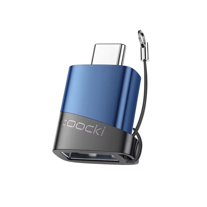 OTG adapter Type-C - USB, Toocki, átalakító Macbook / Xiaomi / Samsung / Huawei / OPPO készülékekhez, USB 3.0