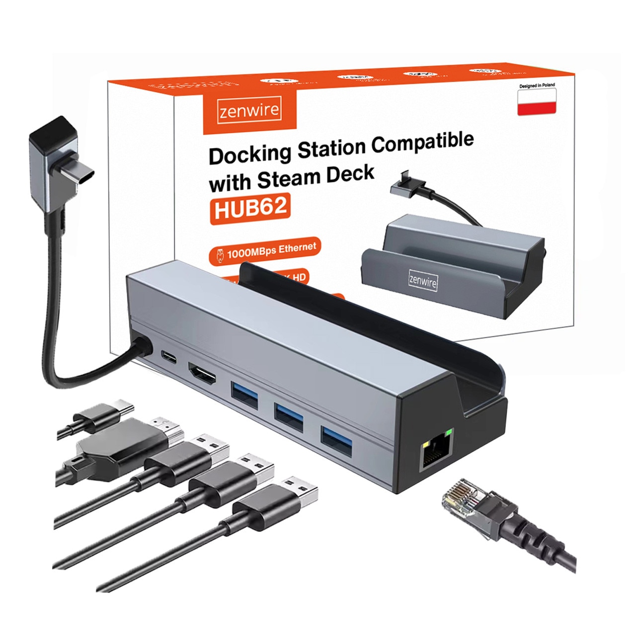 Adaptor Portabil pentru Nintendo Switch, OEMG®, 3in 1, suport