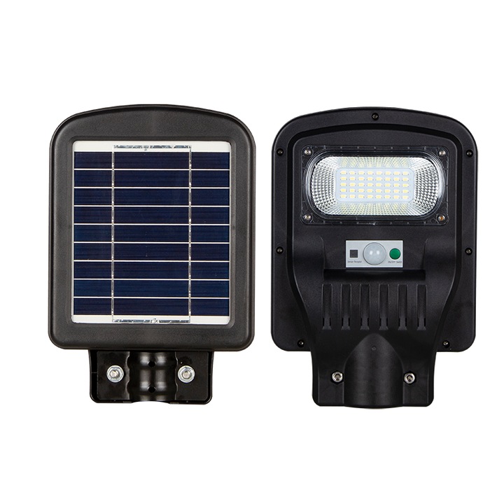 Соларна улична лампа, 50 W, 317 Lm, 5000 mAh, 312 mm, със сензорен радар и дистанционно управление, вграден соларен панел