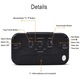 Ceas desteptator digital, ZGGZERG, Cu afisaj mare, lumina de noapte, Functie snooze, Temperatura interioara, Data, Lumina de fundal, Senzor de lumina, 12/24 Ore, Ideal pentru Birou, Dormitor, Plastic, 13.6*4.5*7.5cm, Negru