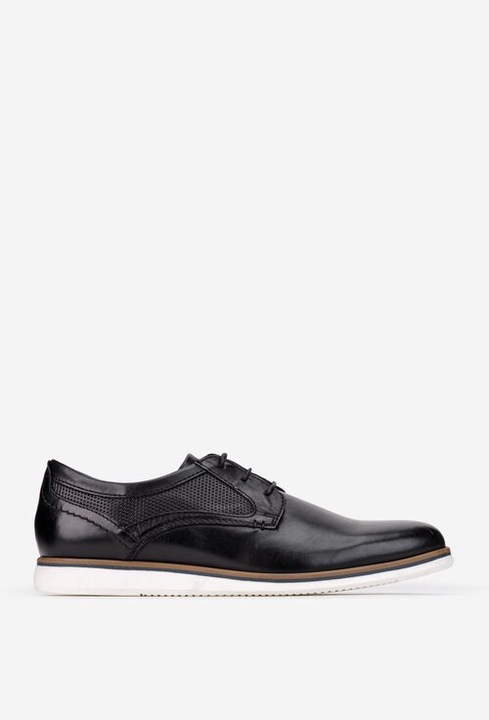 Pantofi barbati confectionati din piele naturala neagra 42