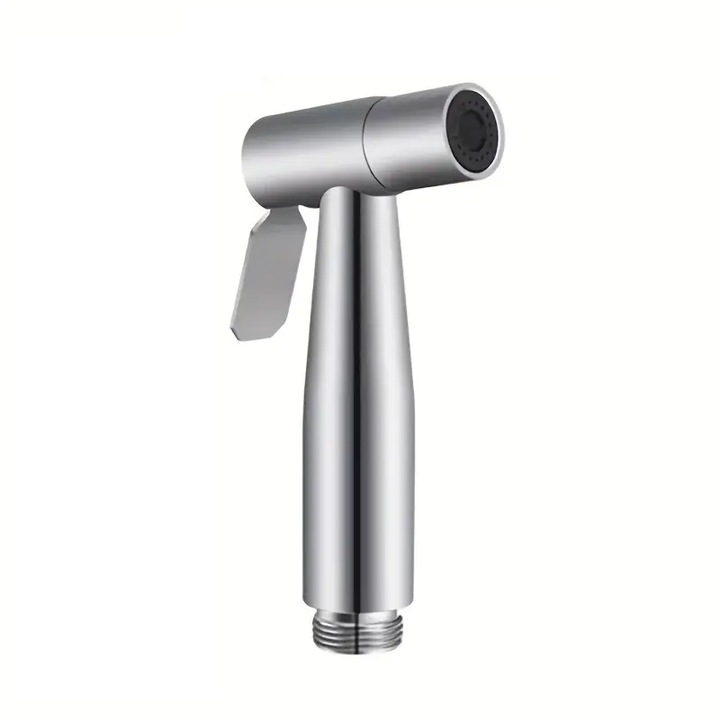 Cap de dus igienic, otel inoxidabil, argintiu, 12x5,5cm