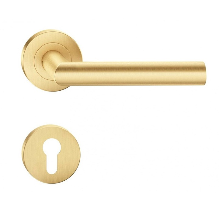 Manere usi NOVA, auriu satinat, rozeta yala