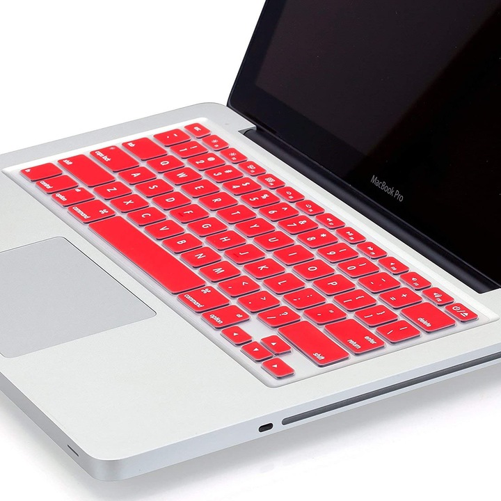 Husa tastatura silicon pentru MacBook Pro si Air vechi, subtire, multicolor, 13-15 inch
