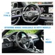 Husa volan auto, 15 inch, design sportiv, material din piele de carbon, anti-alunecare, pentru SUV, camion, furgon, culoare cafea