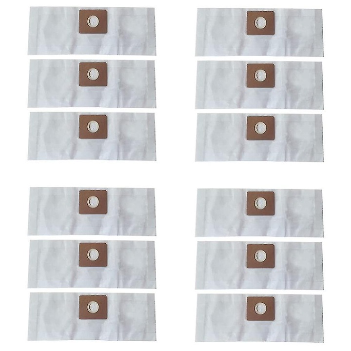 Pachet 12 saci de praf pentru aspiratoare Shop Vac 15 galoni, dimensiuni 40x15x5cm, culoare alba