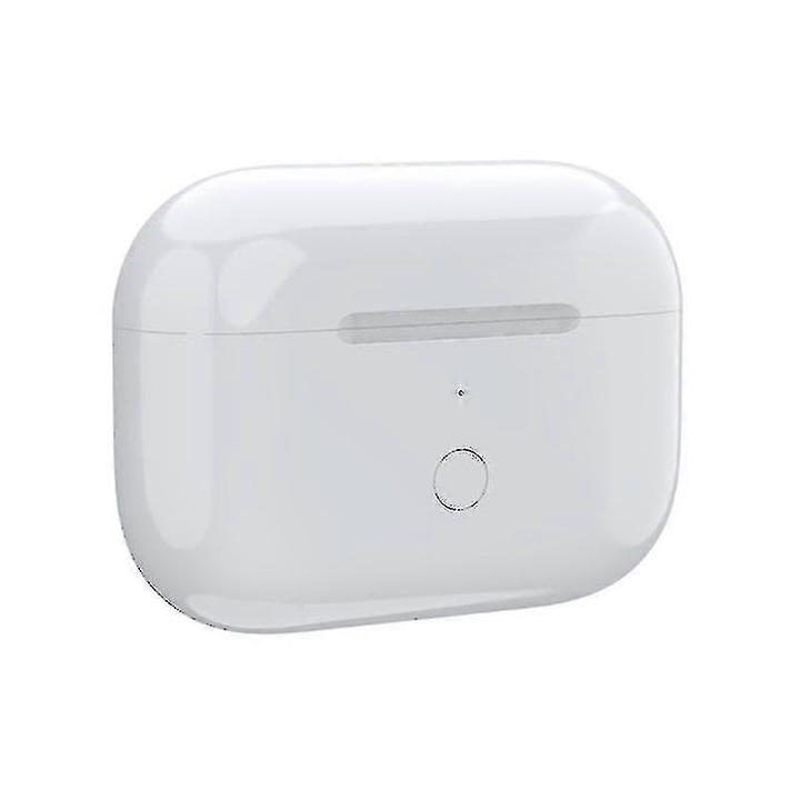 Carcasa de Incarcare Wireless pentru Airpods Pro, 660mAh, Alb, Dimensiuni 55x45x20mm