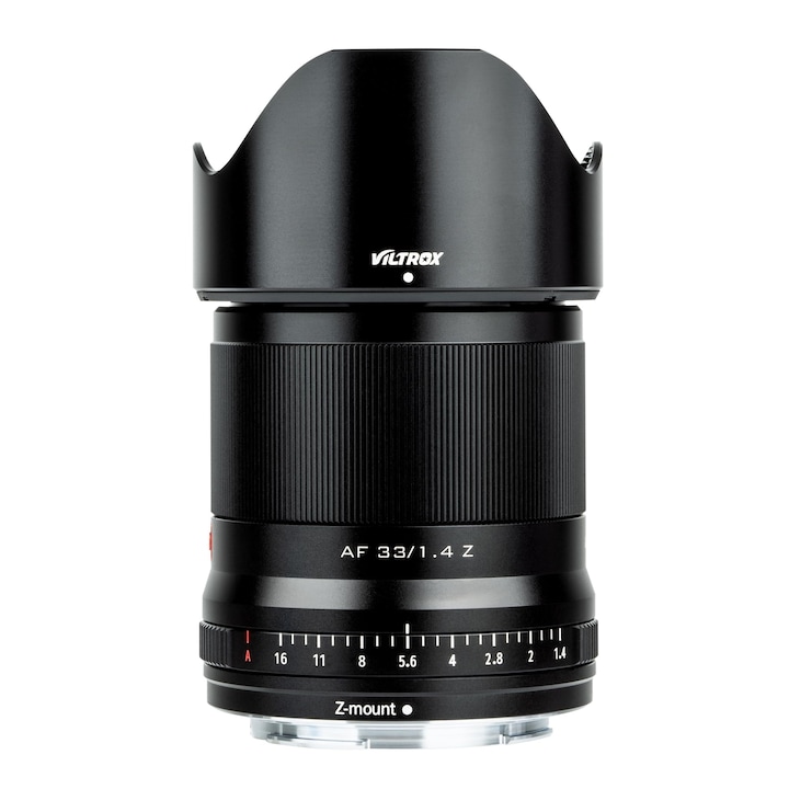 Obiectiv VILTROX 33mm F1.4 f/1.4 cu montura Z, obiectiv standard APS-C cu autofocus pentru camere Nikon Z-Mount mirrorless Z5 Z50 Z6 Z6II Z7 Z7II ZFC Z30 Z9 Z8 (negru)