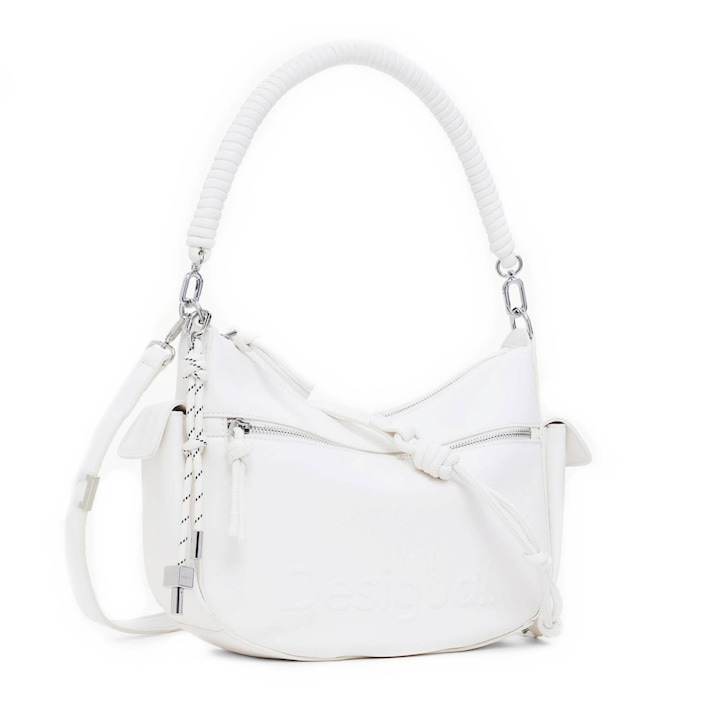 Дамска чанта и чанта за през рамо, Desigual, серия Half Astana, бяла