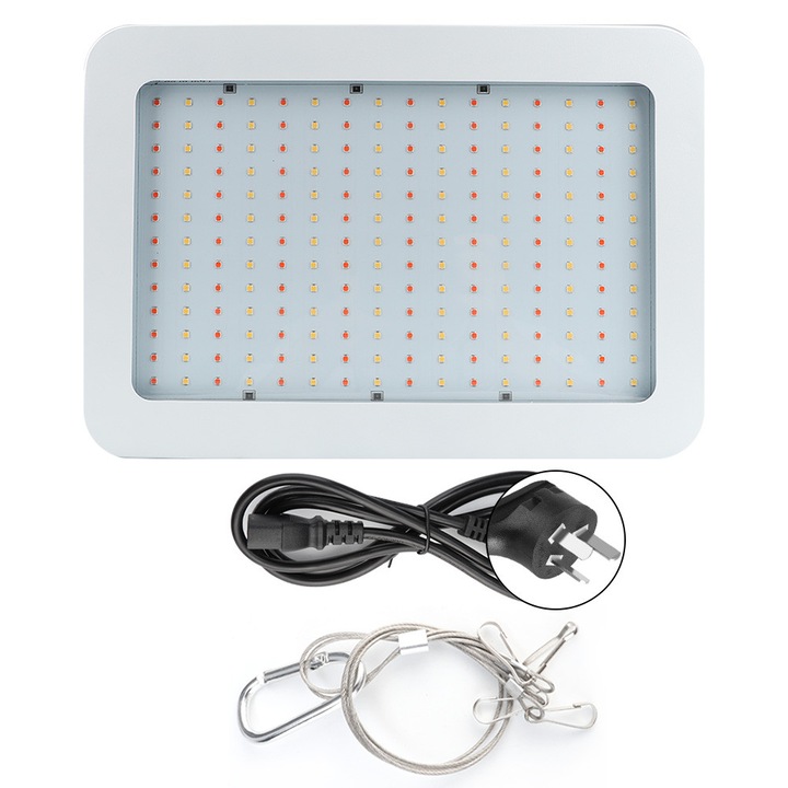 Lampa LED de crestere pentru plante ZYBLSSBB Hx-BPSMD3030-208-S, 1000W, full spectrum 380–780 nm, 208 x SMD3030, mod dublu VEG/BLOOM, AC85–265V, alb