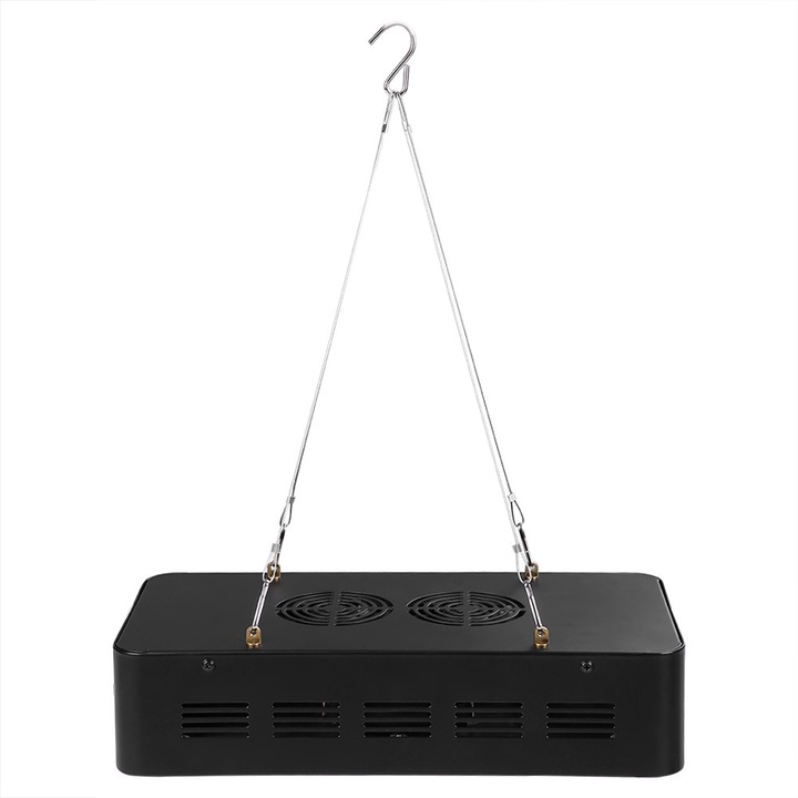 Lampa LED pentru crestere ZYBLSSBB LSM2xh374-BCS0033792, 60 LED, spectru complet, 600W (consum 95–105W), negru, 34 x 17.3 x 8 cm, priza UK 220V