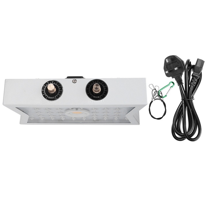 Lampa LED pentru cultivare ZYBLSSBB LSM2xh1394-BCS0036337, 1100W, spectru complet 380–800nm (4000K), COB + LED rosu/albastru, reglabila (2 butoane), AC85-265V, IP67, Ra95, alb
