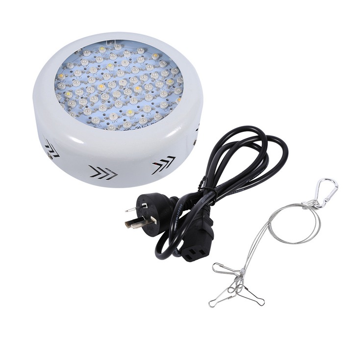 Lumina LED pentru cresterea plantelor ZYBLSSBB LSM2xh2434-BCS0039396, full spectrum 10 benzi, 216W (consum ≈65W), 72 LED, 3000–3200 lm, alb, priza AU