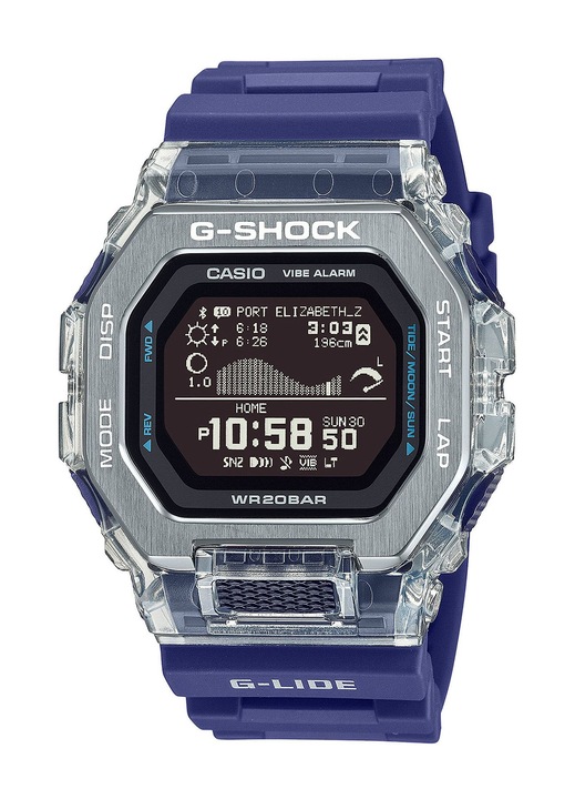 Ceas G-SHOCK Casio GBX-100S-2ER, quartz, violet, 46mm, rezistent la apa 200m