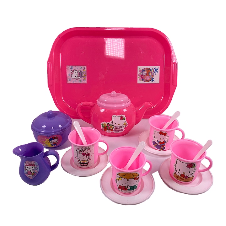 Детски игрален комплект Hello Kitty Сервиз за Чай 2262126, 18части